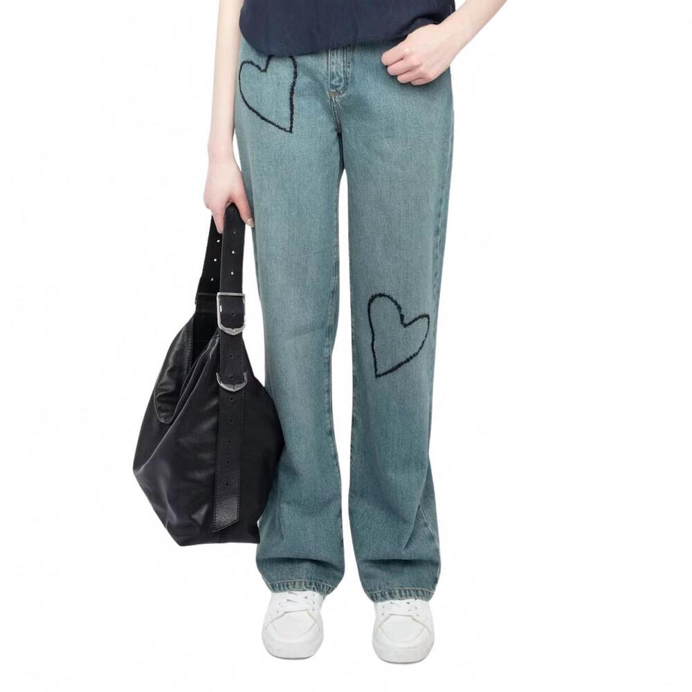 NEW ZADIG & VOLTAIRE elio jean in light blue